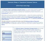 Tablet Screenshot of entcs.org